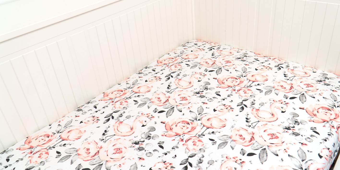 prześcieradło 80x160 flaming róże 